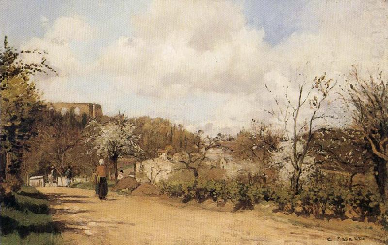 Camille Pissarro Spring in Louveciennes oil painting picture